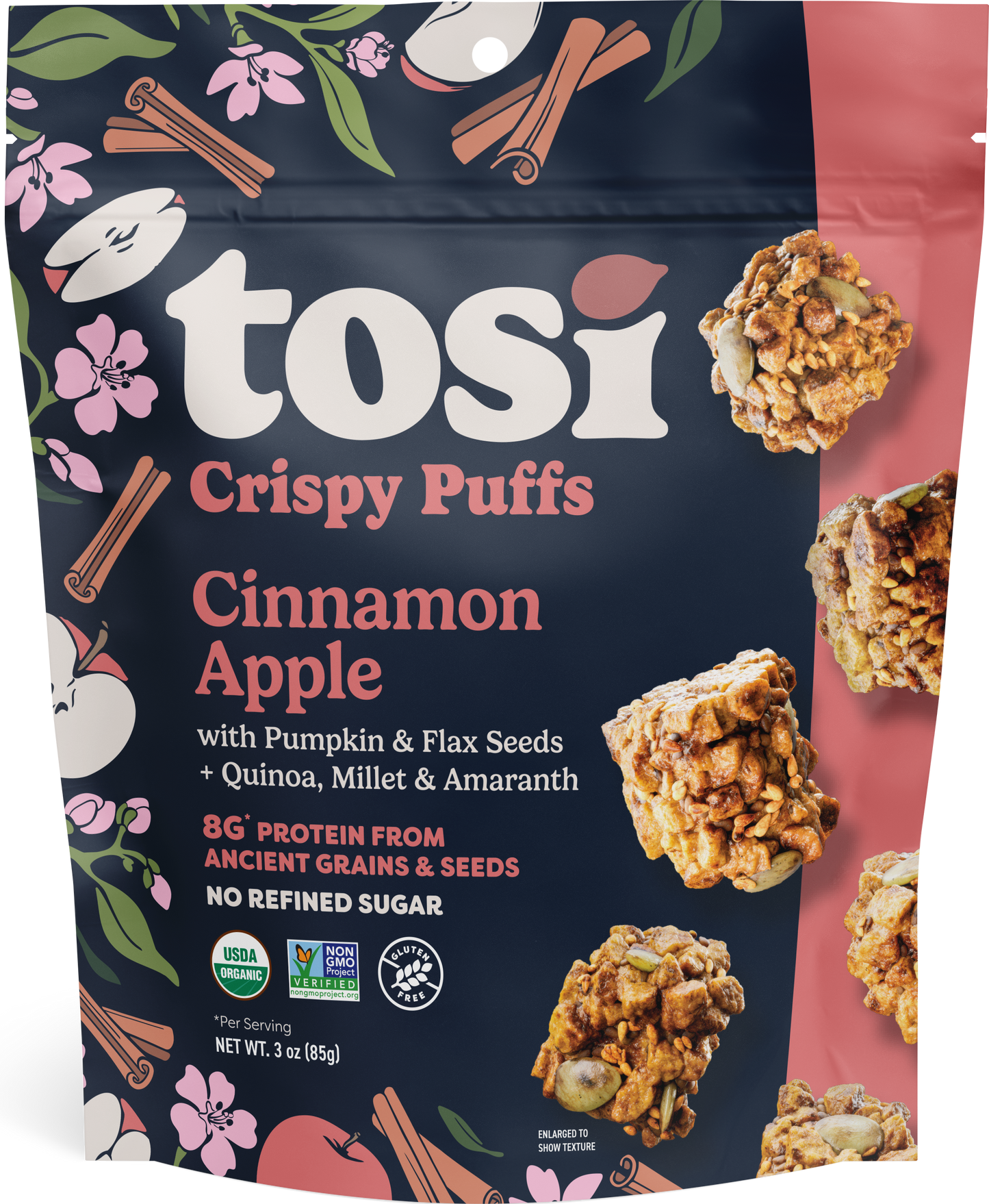 Nut Free Puffs, Cinnamon Apple, Organic
