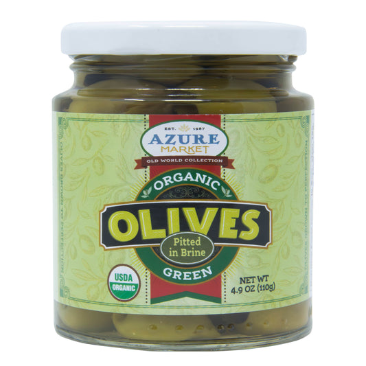 Green Olives, Pitted, Organic