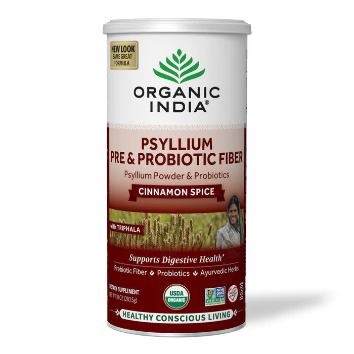 Psyllium Pre & Probiotic Fiber, Cinnamon Spice, Organic