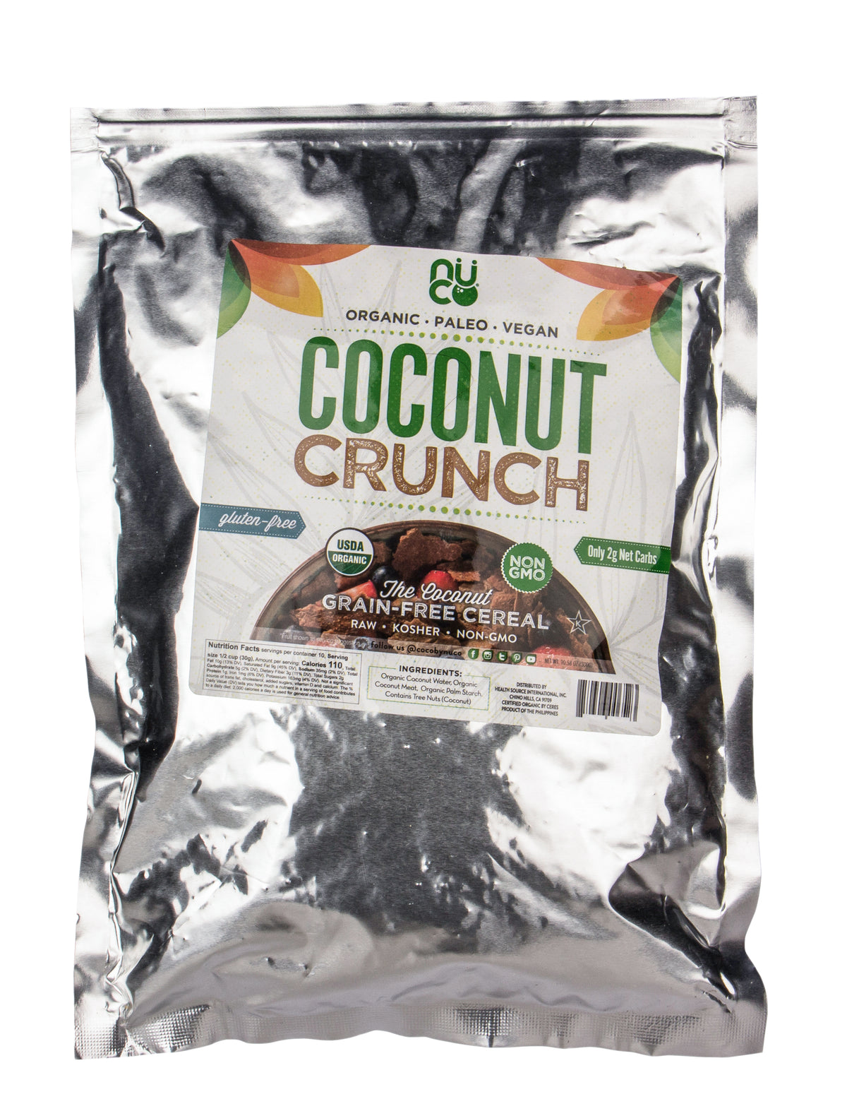 Coconut Crunch Grain Free Cereal, Organic