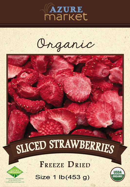 Strawberries, Sliced, Freeze Dried, Organic
