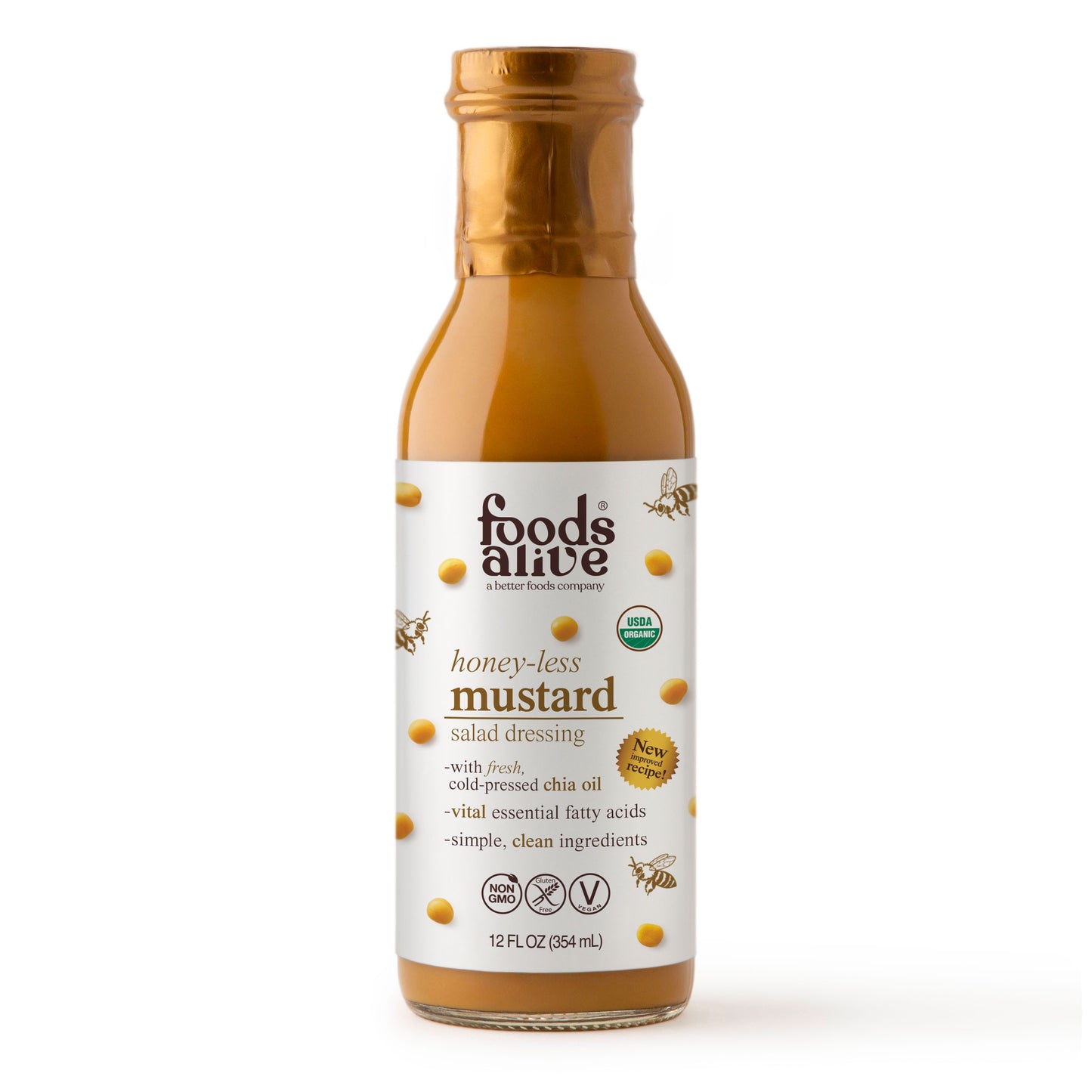 Honeyless Mustard, Superfood Dressing, Organic