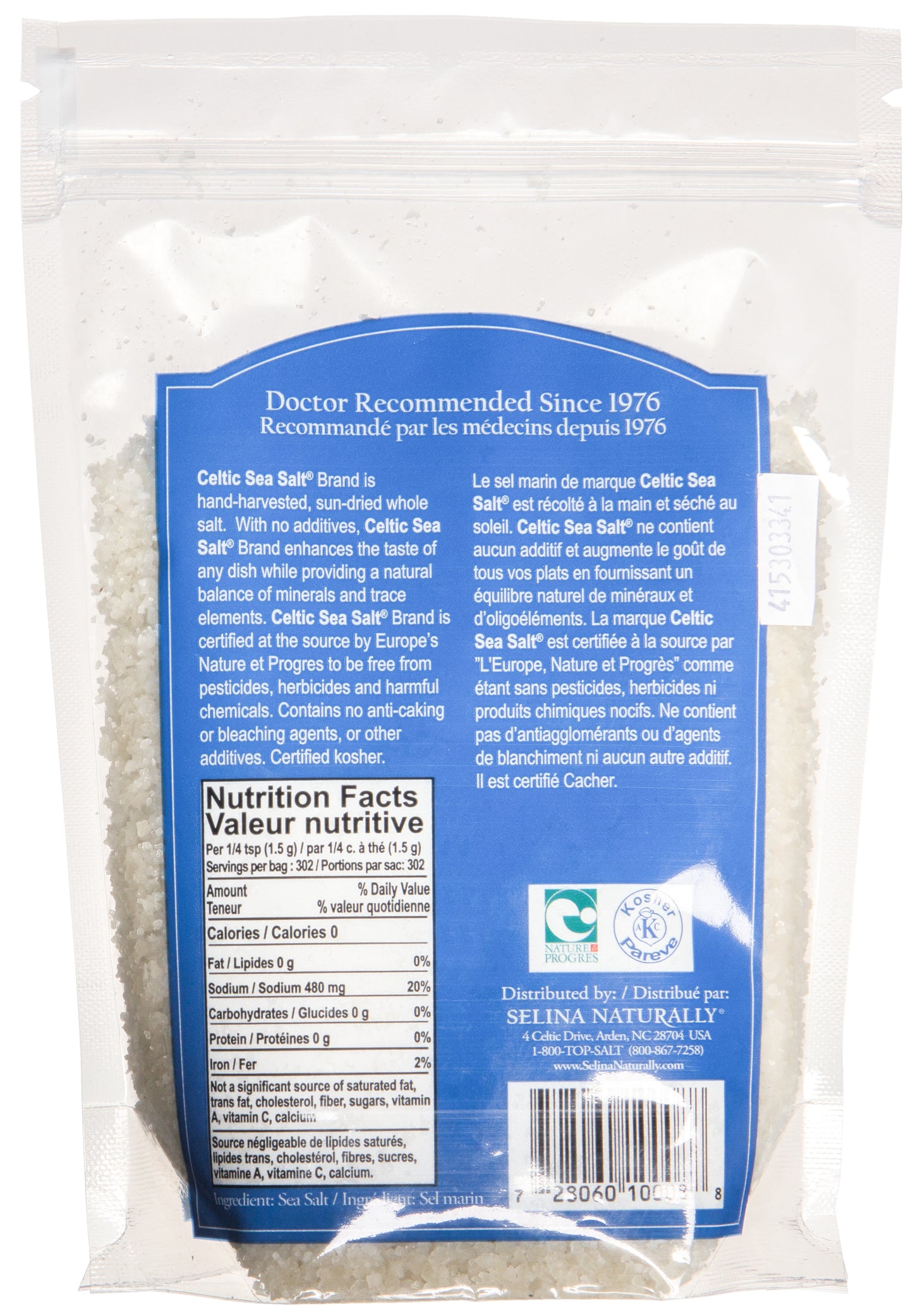 Celtic Sea Salt Crystals, Light Grey