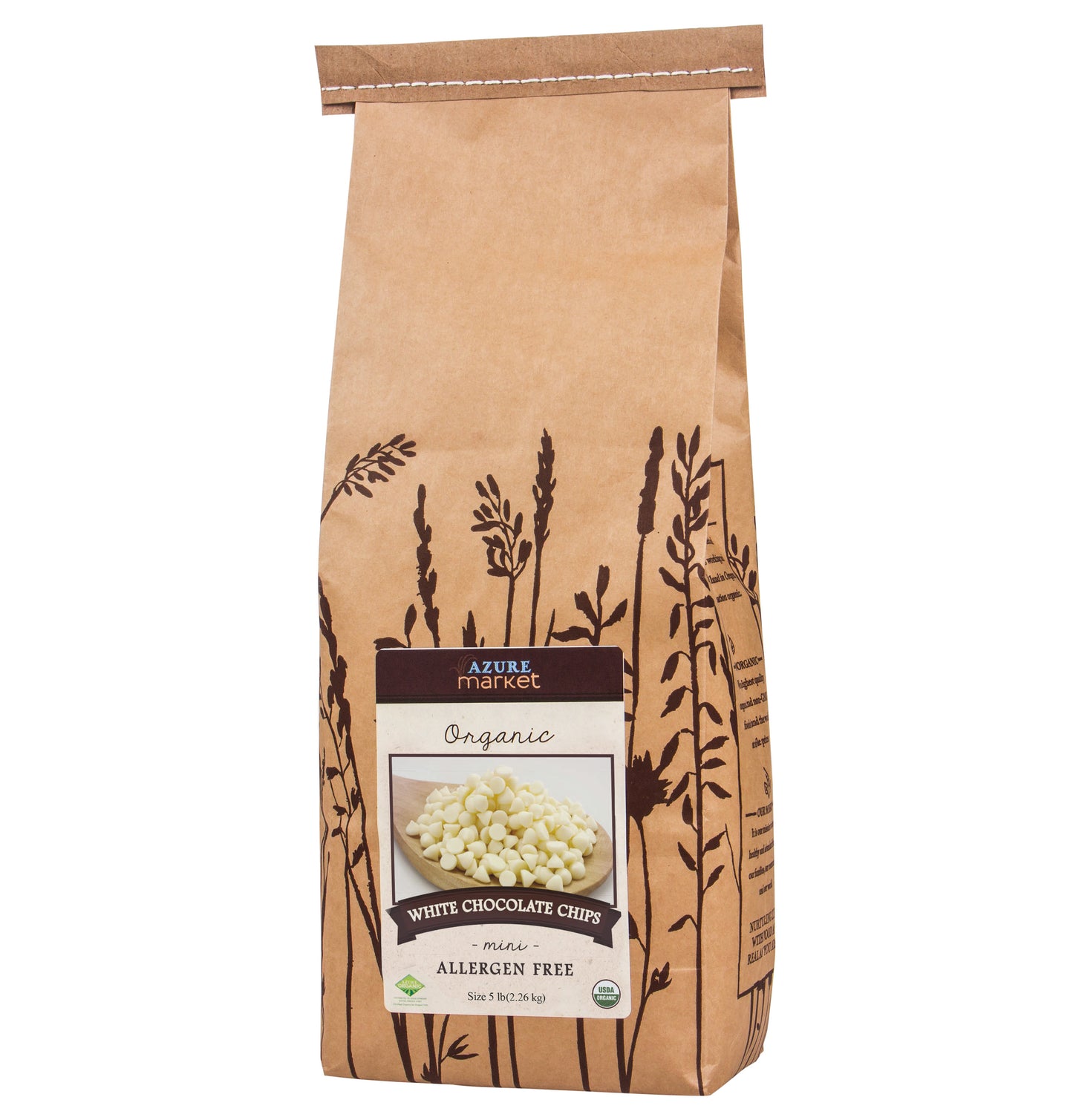 White Chocolate Chips, Mini, Allergen Free, Organic