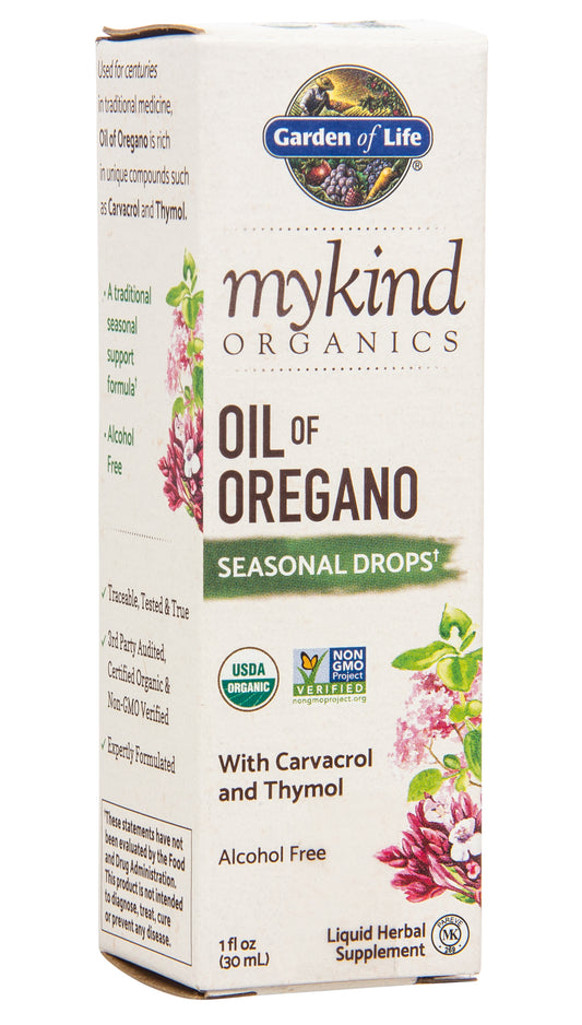 Mykind Oil of Oregano Seasonal Drops, Organic
