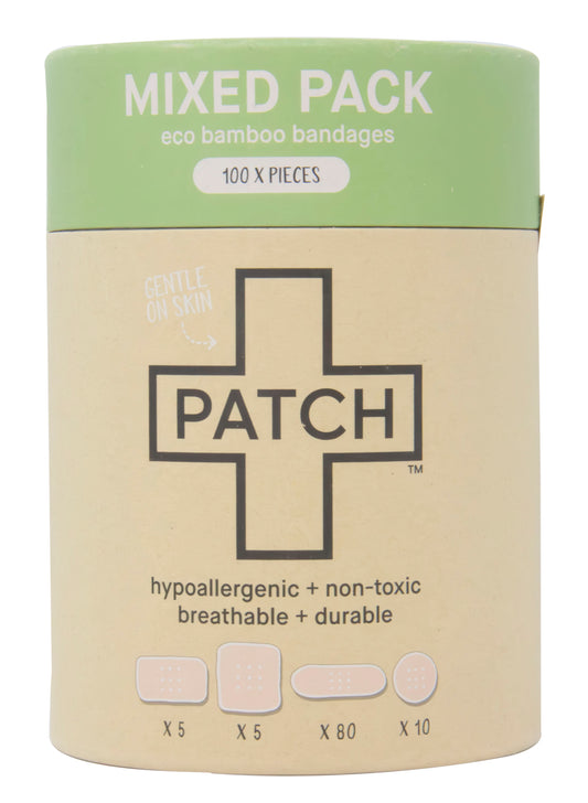 Patch Natural Bamboo Bandages, Assorted Sizes