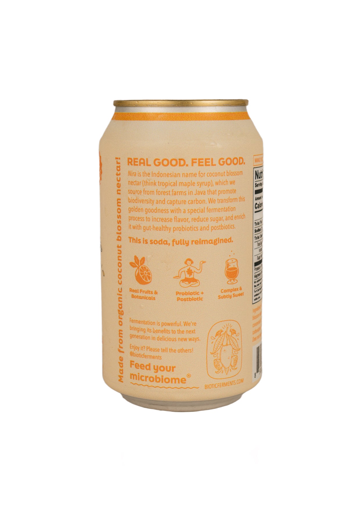 Nira Fermented Soda, Mango Yuzu, Organic