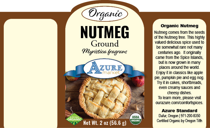 Nutmeg, Ground, Organic