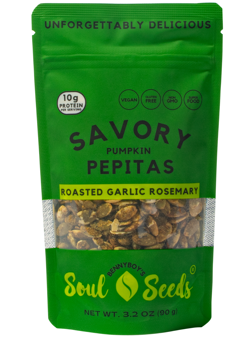 Savory Pumpkin Pepitas, Roasted Garlic Rosemary
