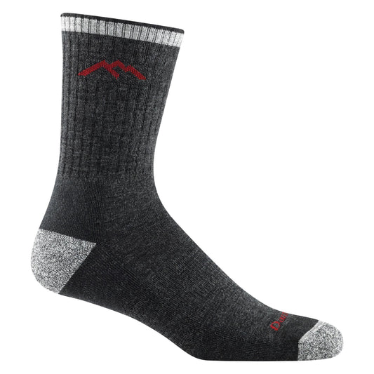 Hiker Micro Crew Sock, Merino Wool, Midweight with Cushion, Black