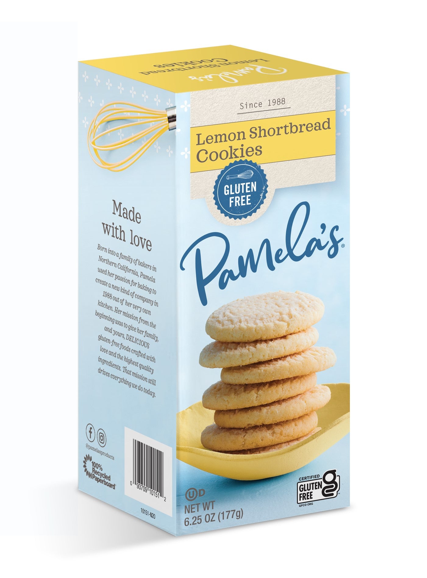 Lemon Shortbread Cookies, Gluten Free