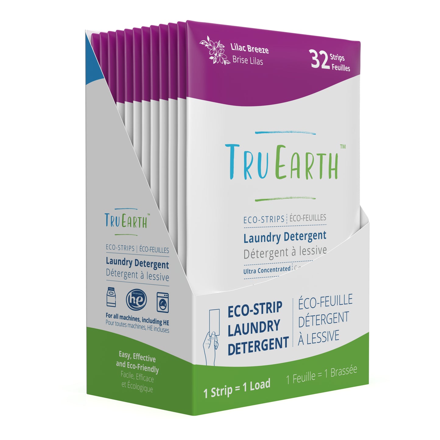 Laundry Detergent Eco-Strips, Lilac Breeze