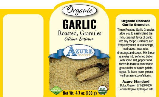 Garlic Roasted, Granules, Organic