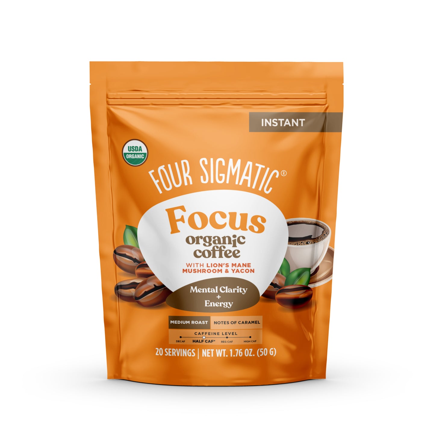 Focus, Instant Coffee, Organic
