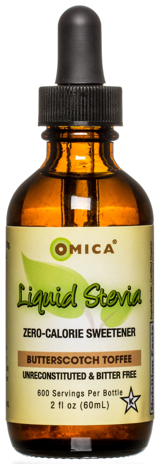 Liquid Stevia Butterscotch Toffee, Organic