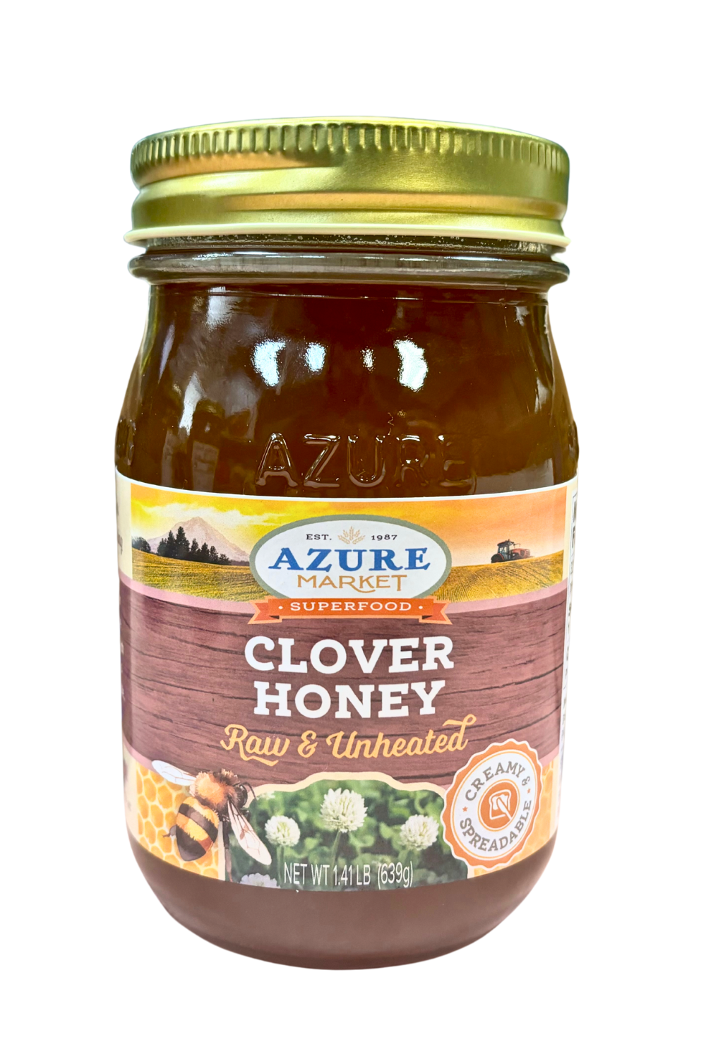 Honey, Raw, Unheated, Clover