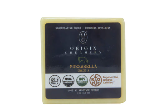 A2 Mozzarella Cheese Block, Organic