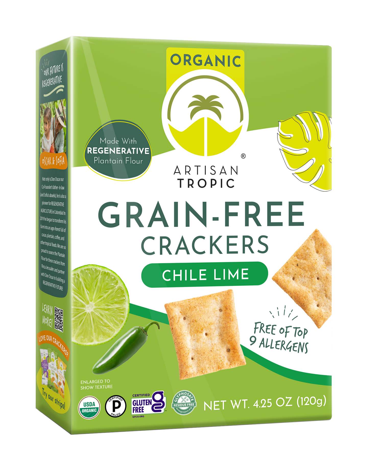 @Grain-Free, Crackers, Chile Lime, Organic