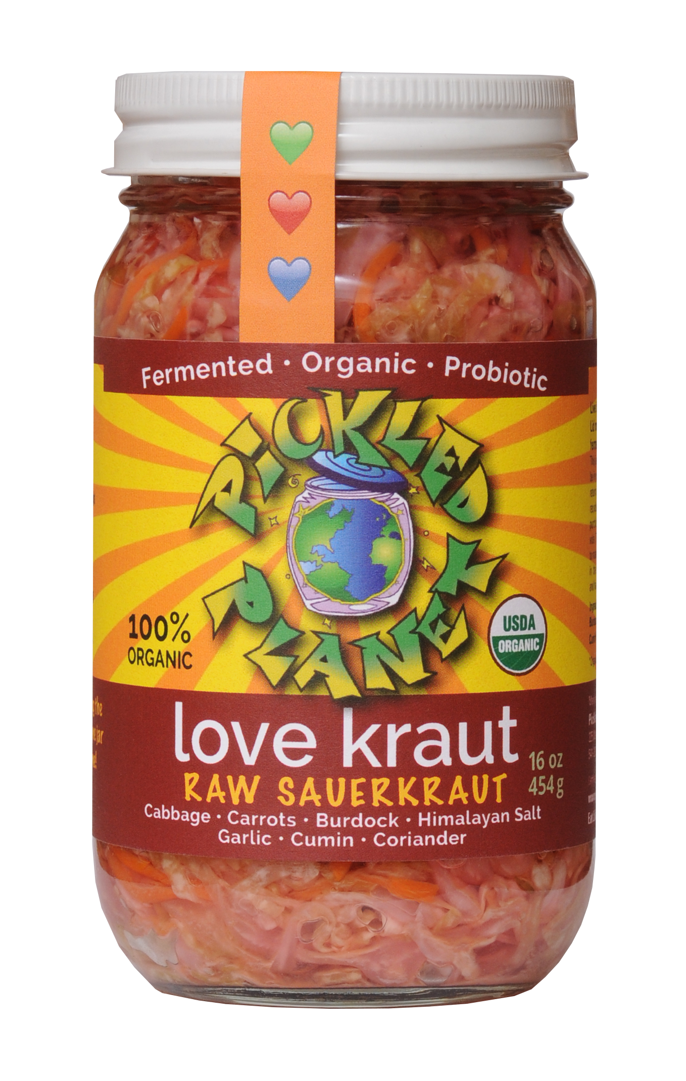Sauerkraut, Raw, Love Kraut, Organic