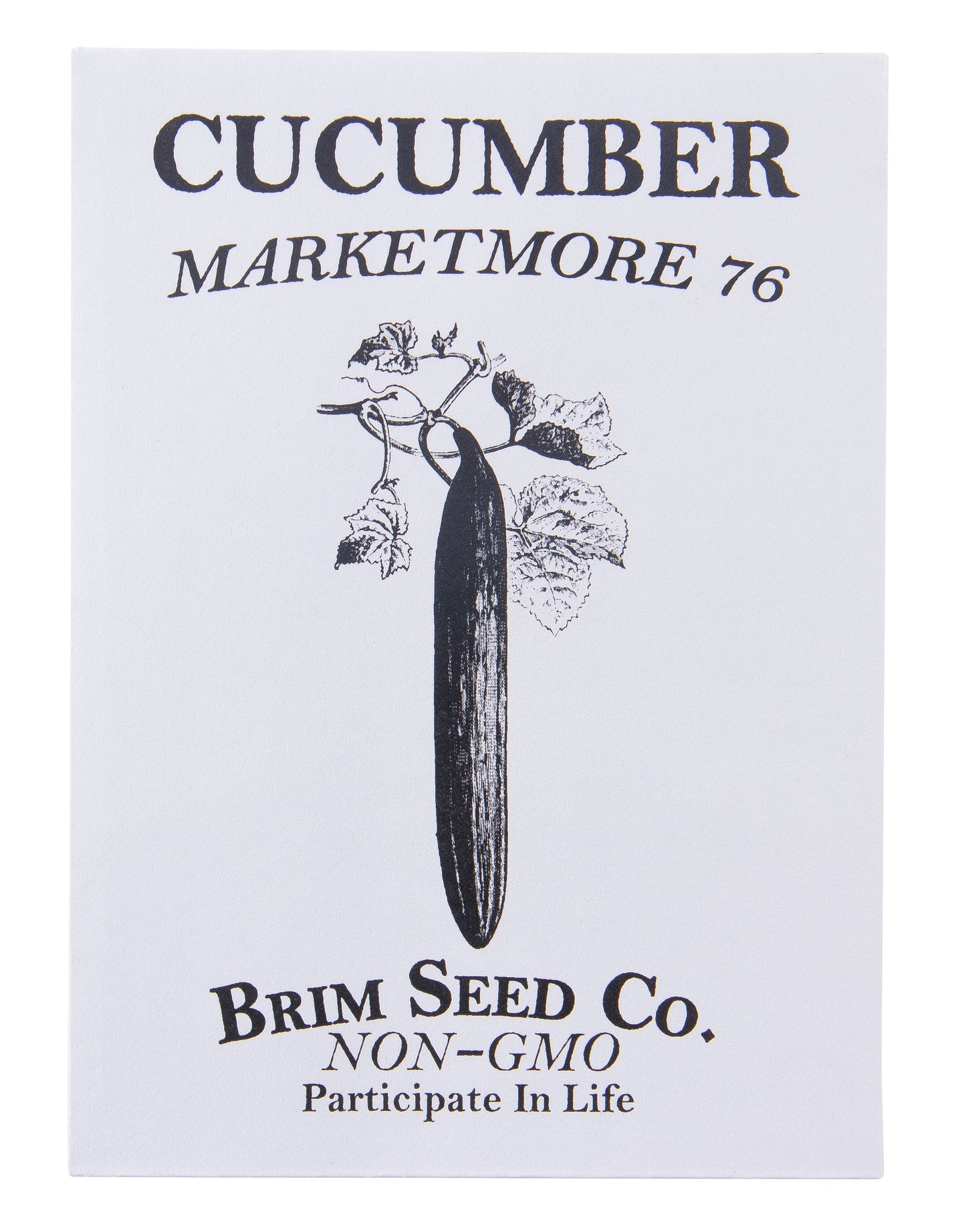 Cucumber, Marketmore Seed 76