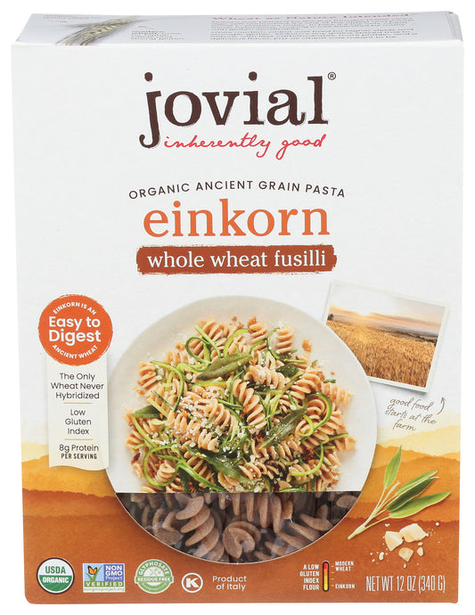 Pasta, Einkorn, Whole Wheat, Fusilli, Organic