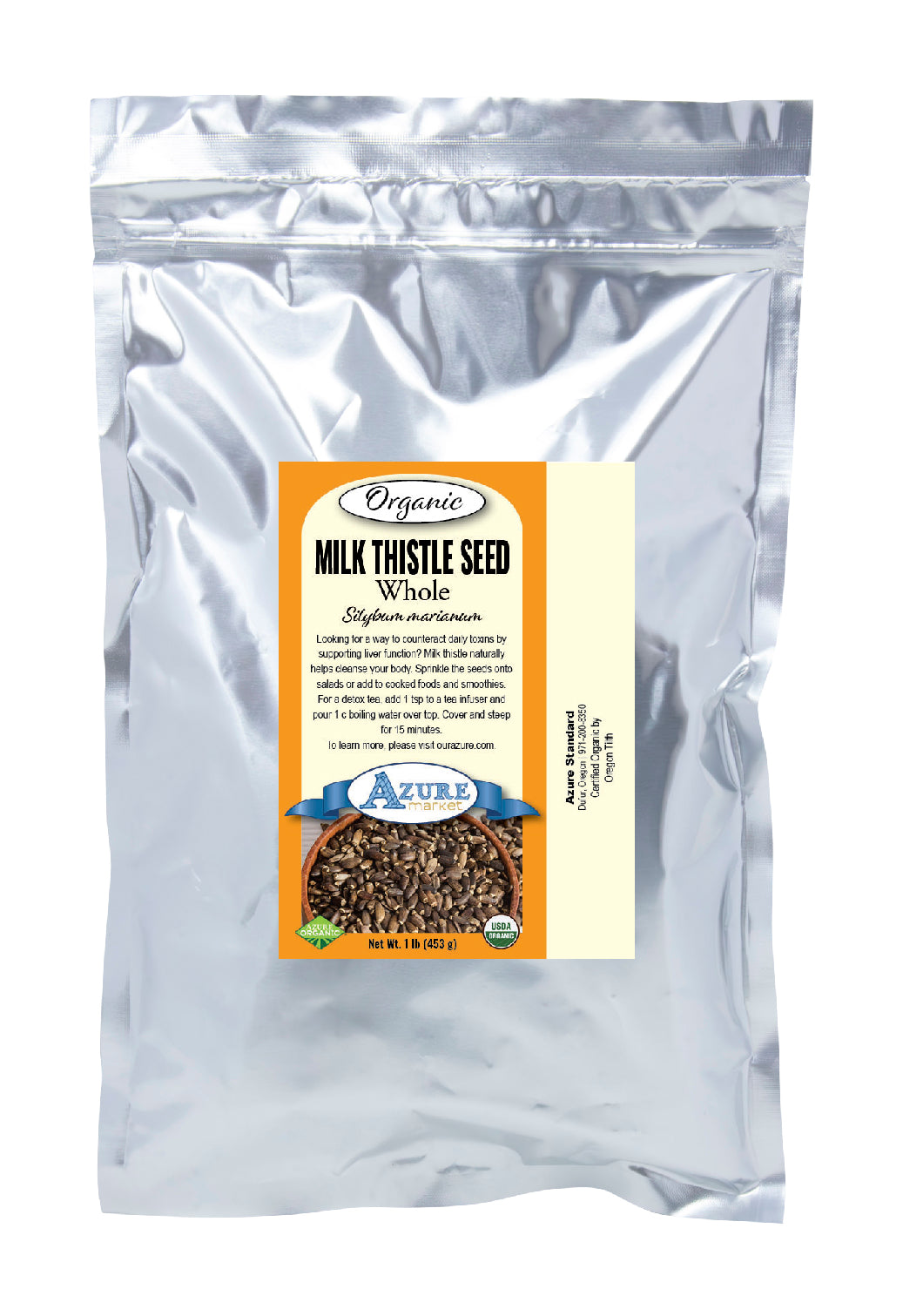 Milk Thistle Seed Whole, Organic