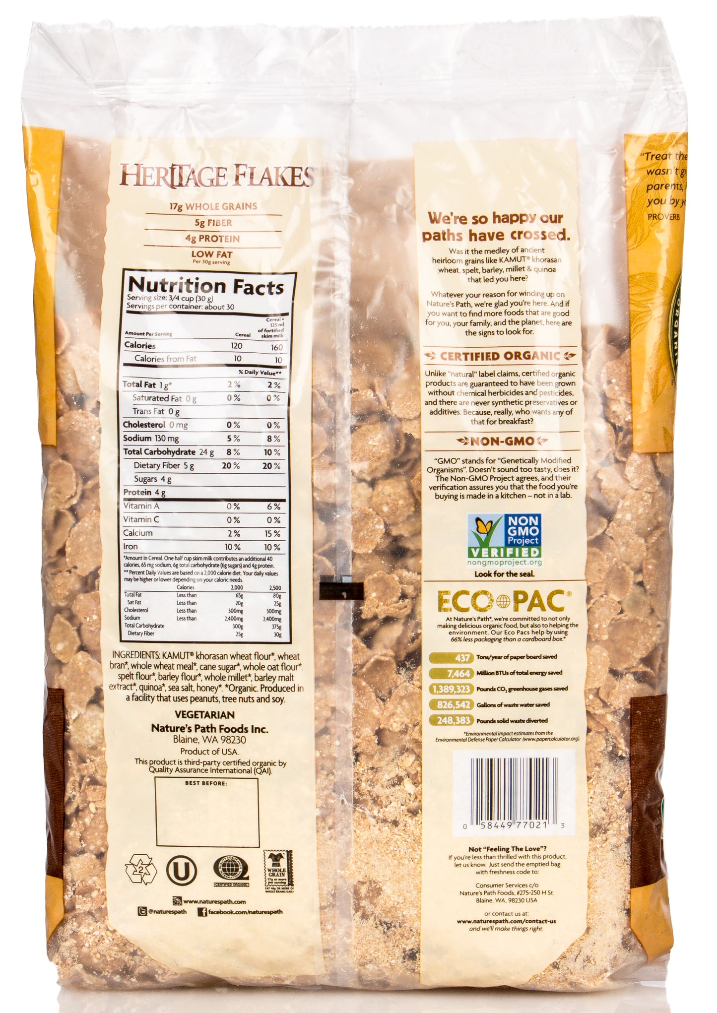 Heritage Flakes, Organic