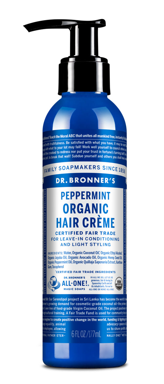 Peppermint Hair Conditioning Style Creme, Organic