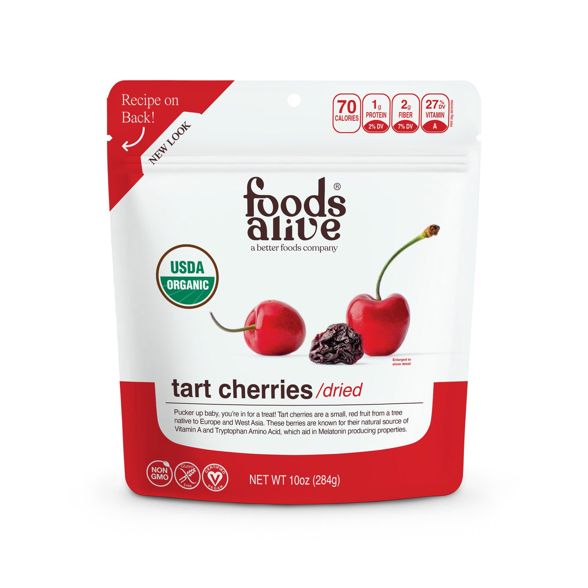 Tart Cherries, Dried, Organic