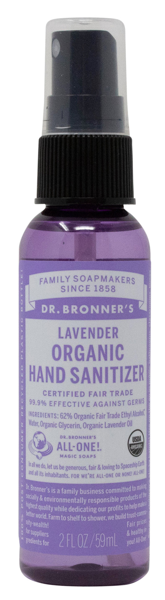 Hand Sanitizer, Lavender, Organic
