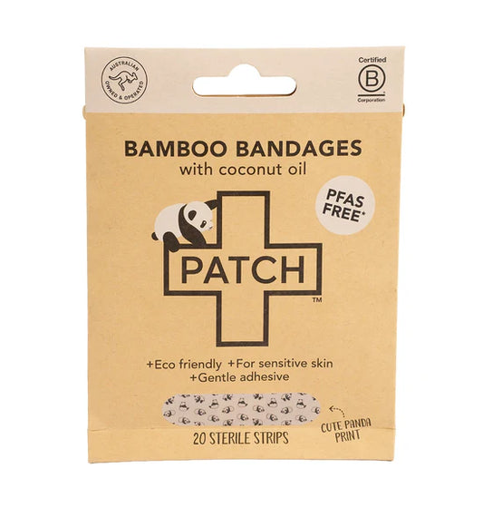 Patch Coconut Oil Kids, Bamboo Bandages, Adhesive Strips