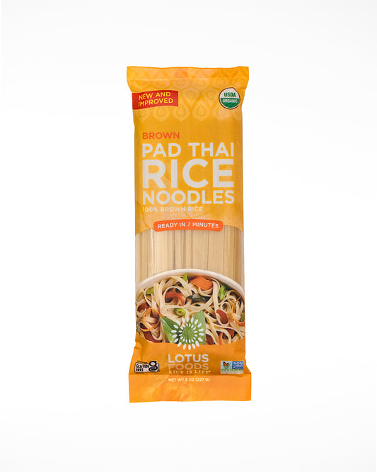 Rice Noodles, Brown, Pad Thai, Organic