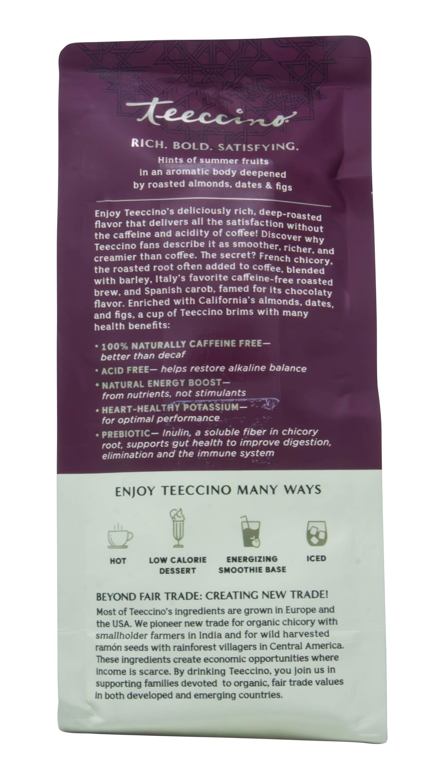Almond Amaretto, Chicory, Herbal Coffee, Organic