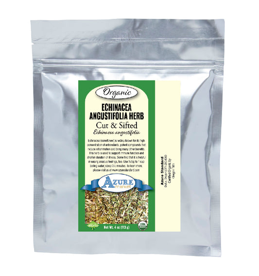 Echinacea Angustifolia Herb, Cut & Sifted, Organic