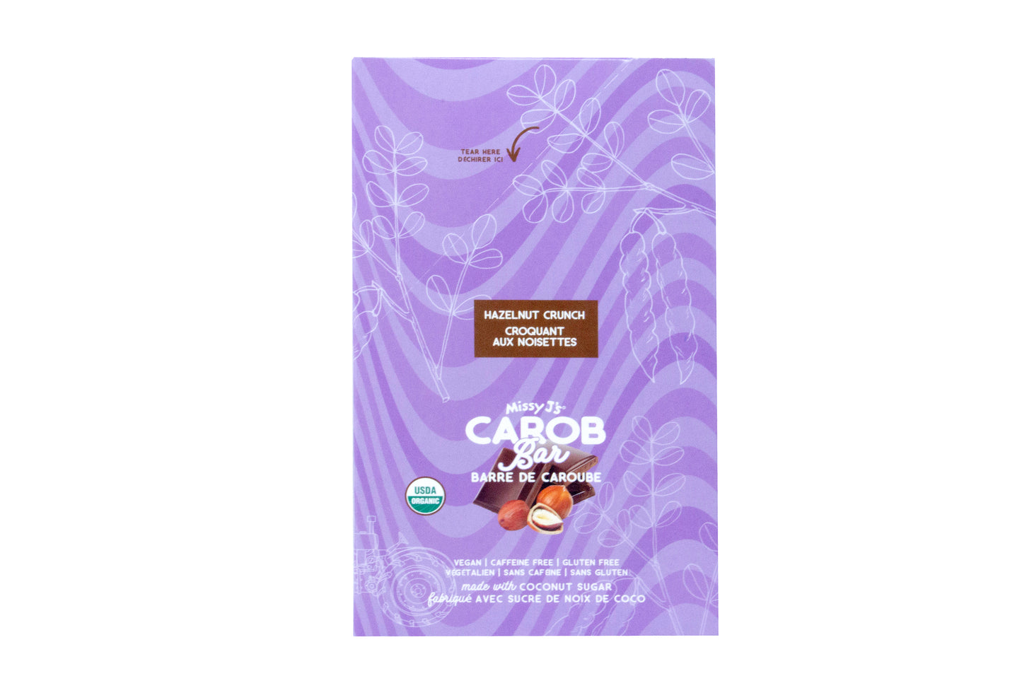Carob Candy Bar, Hazelnut, Organic
