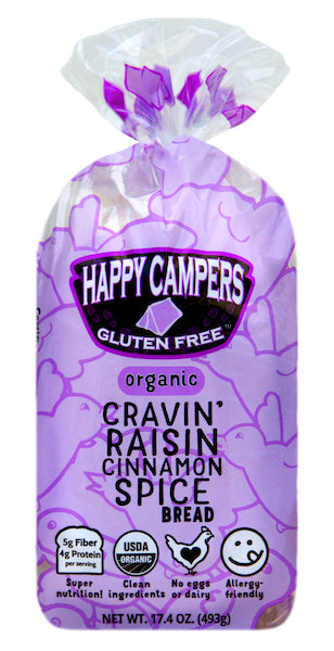 Cravin' Raisin Cinnamon Spice, Bread, GF, Frozen, Organic