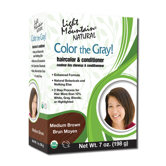 Color the Gray! Hair Color #3 Medium Brown, Organic