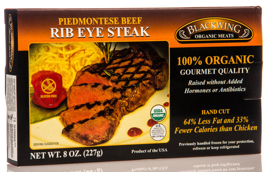Rib Eye, Piedmontese Beef, Frozen, Organic