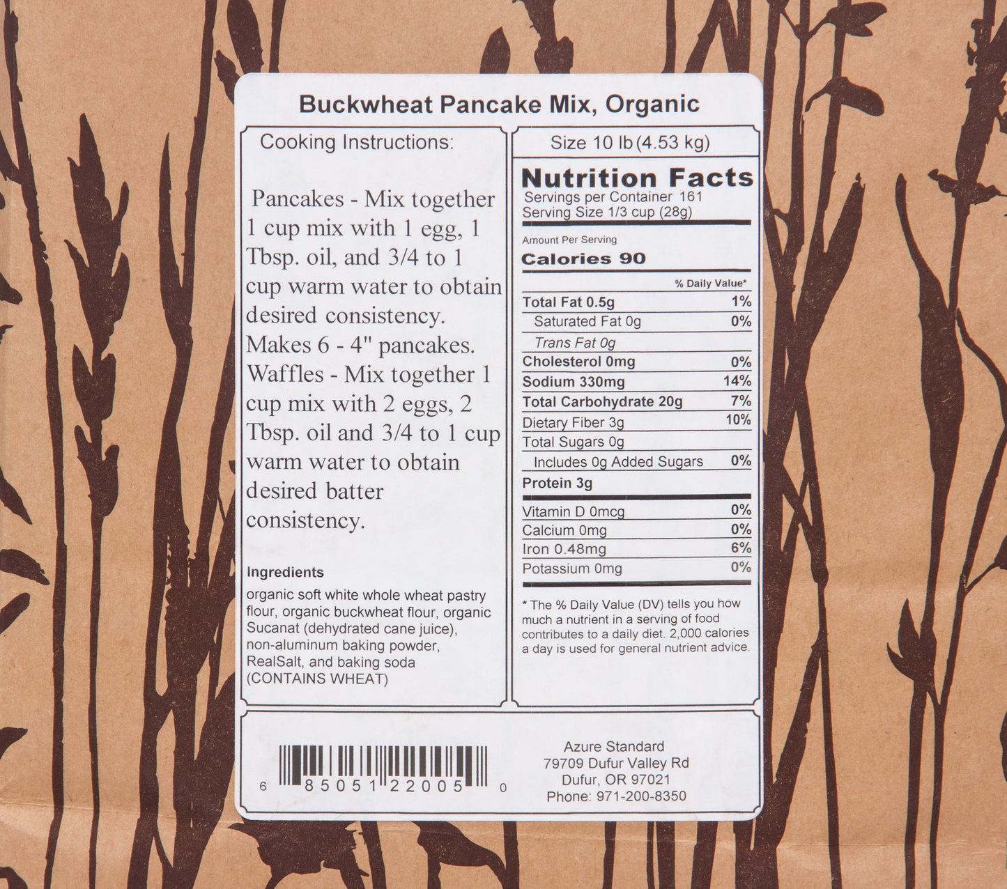 Buckwheat Pancake Mix, Organic