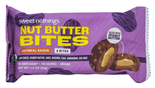 Nut Butter Bites, Oatmeal Raisin, Organic