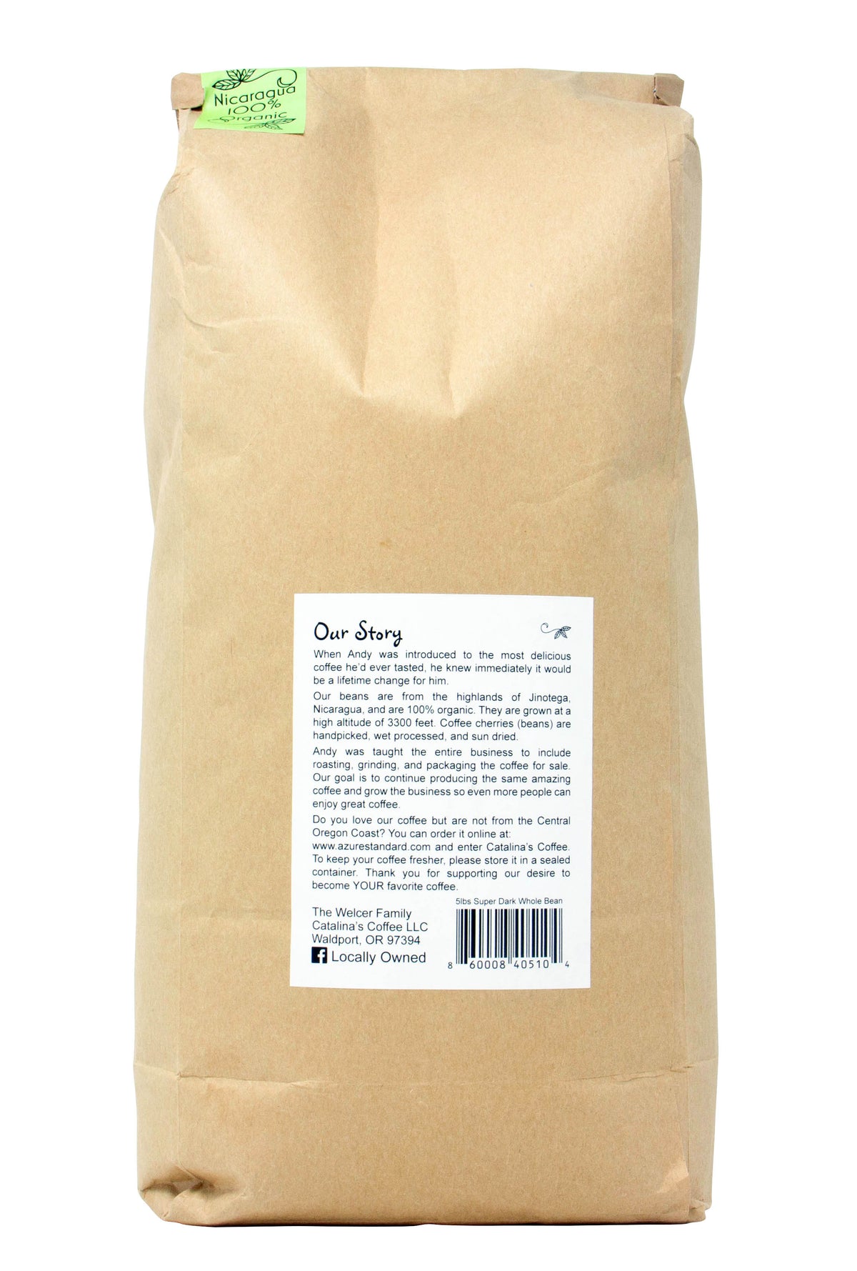 Coffee, Whole Bean, 100% Arabica Super Dark