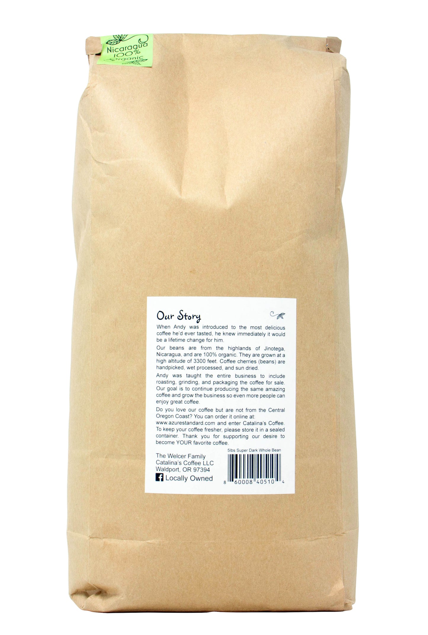 Coffee, Whole Bean, 100% Arabica Super Dark