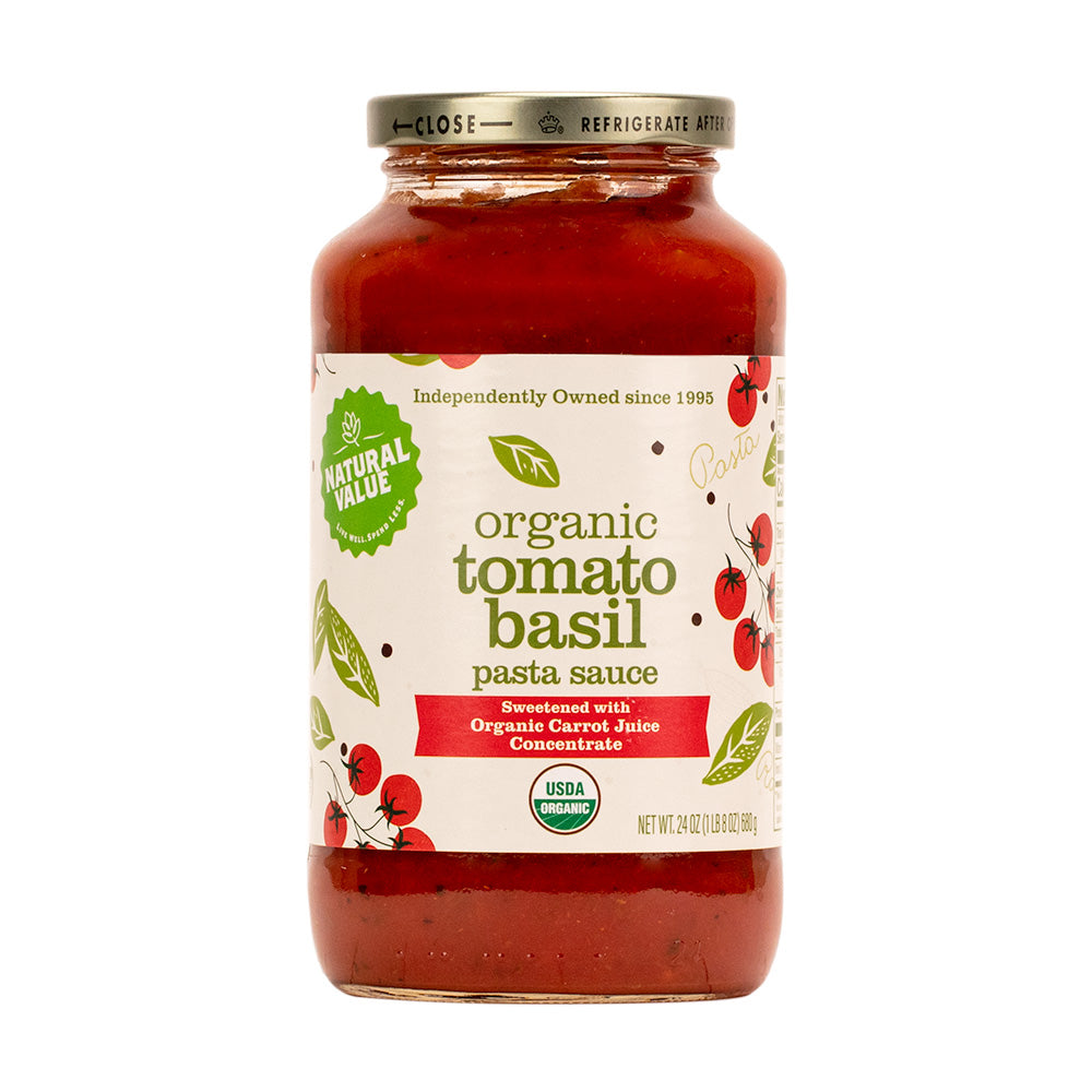 Pasta Sauce, Tomato Basil, Organic