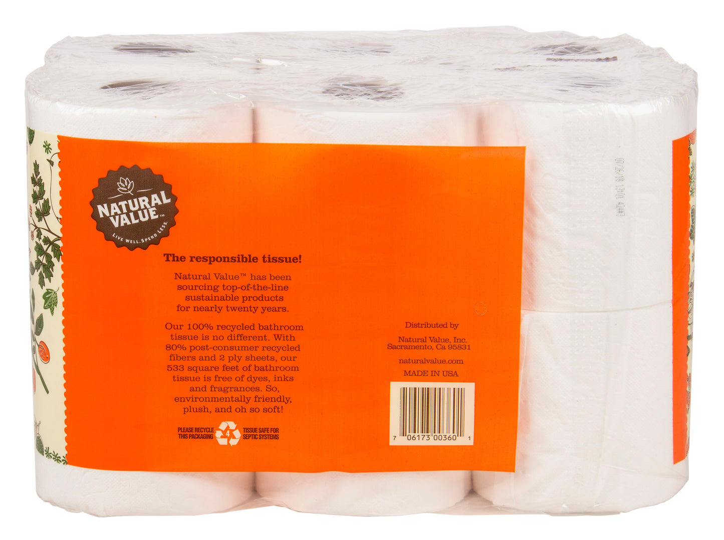 Bath Tissue 400 ct Dbl Roll-Recycled