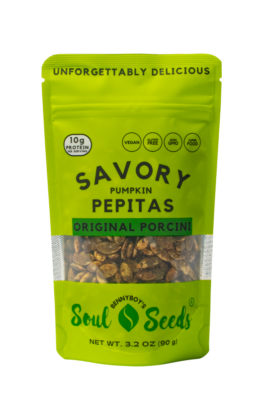 Savory Pumpkin Pepitas, Original Porcini