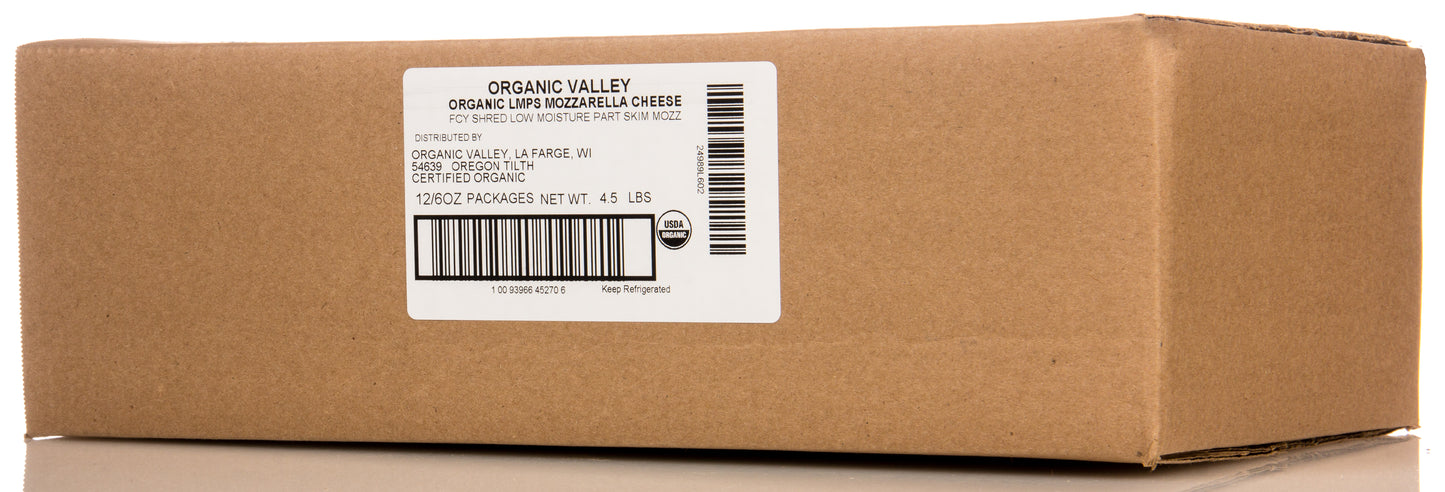 Mozzarella Cheese, Shredded, Organic
