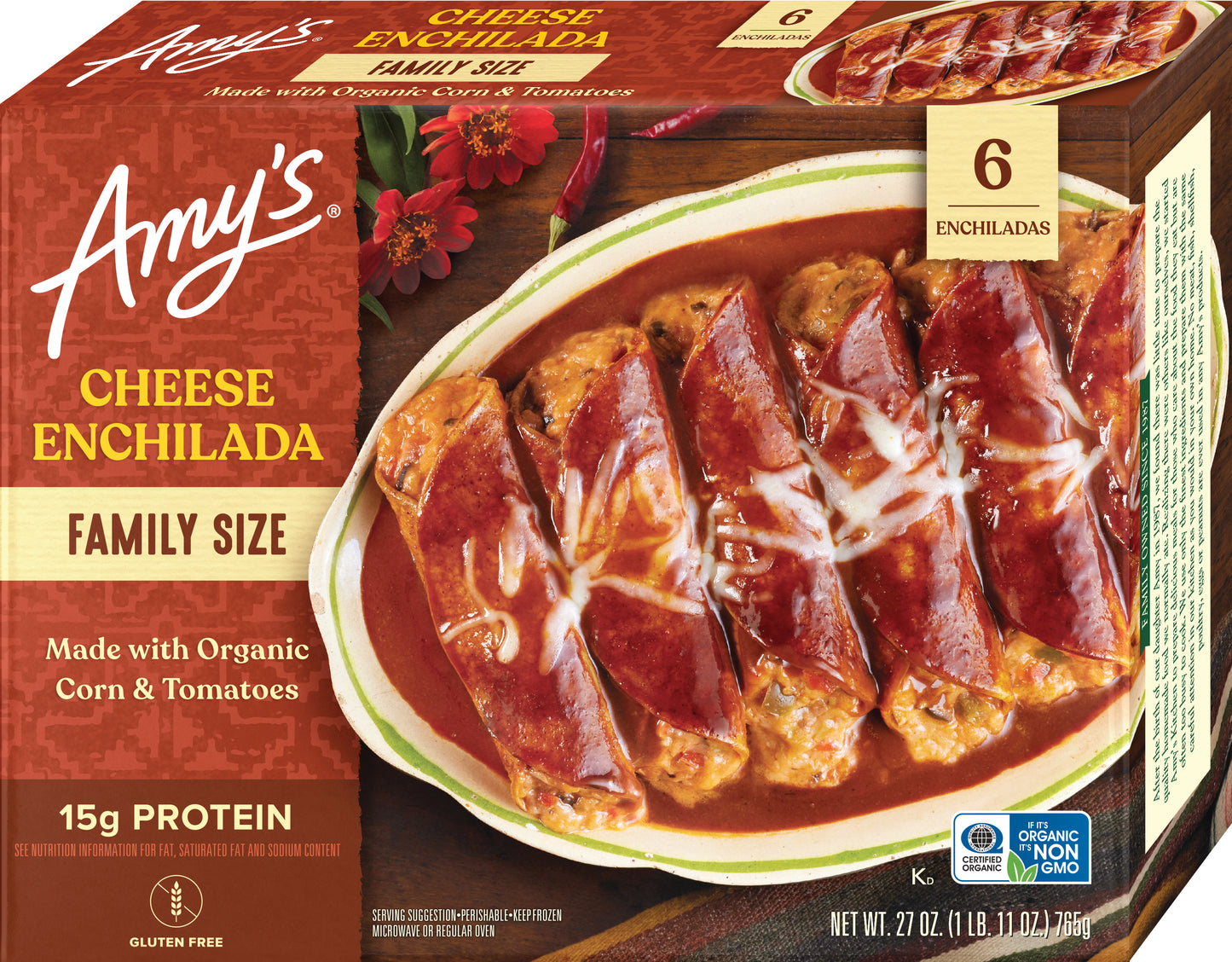 Cheese Enchilada, Family Size, Frozen