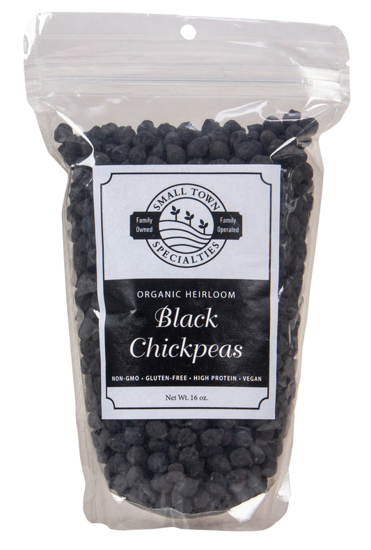 Chickpeas, Black, Heirloom, Organic