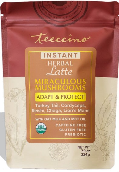 Miraculous Mushrooms, Herbal Latte, Instant, Organic