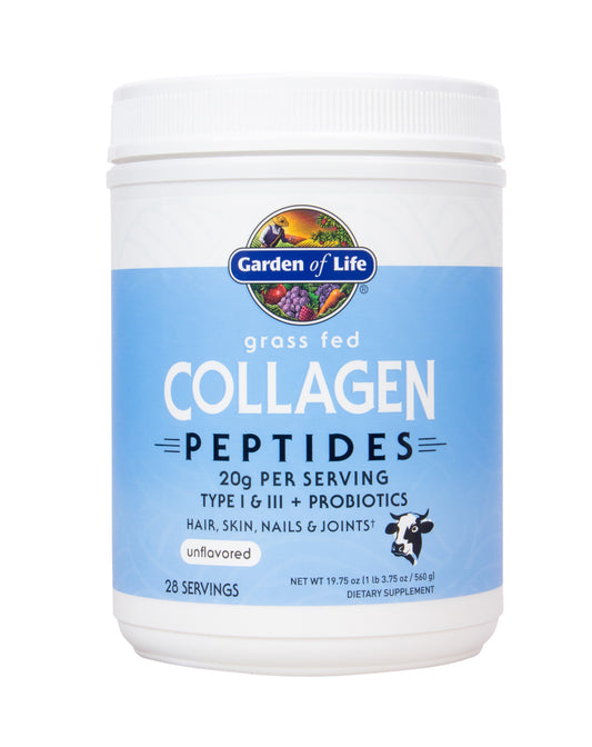 Collagen Peptides, Powder, Unflavored, Grass-Fed